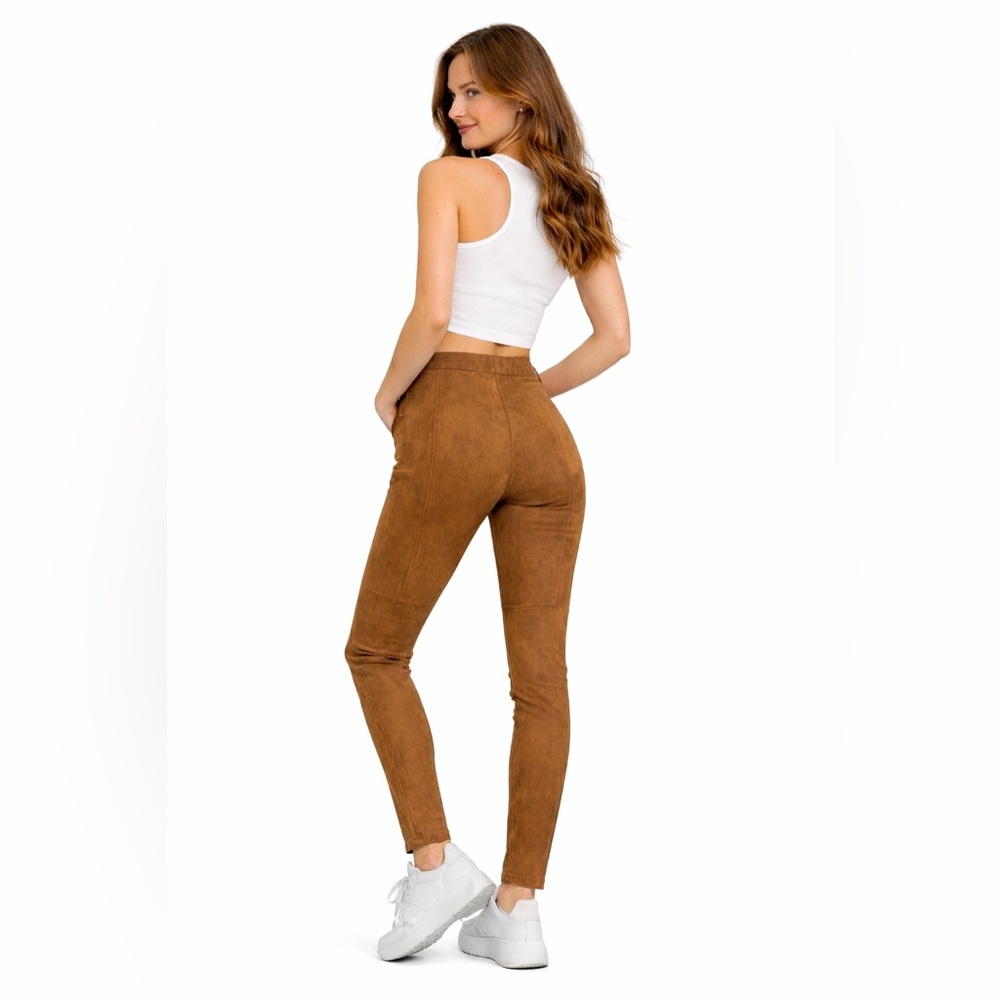 Zara faux suede pants like new